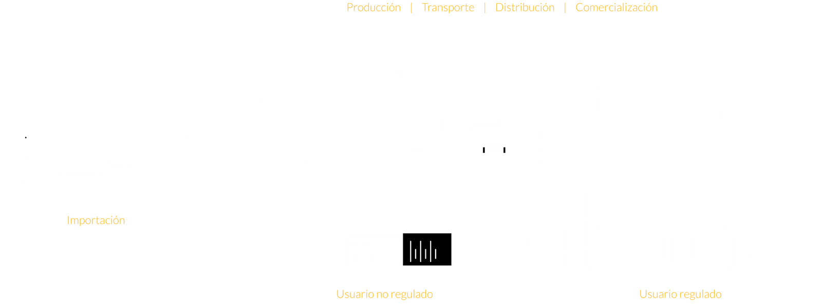 Cadena de suministro para la comercialización de gas natural